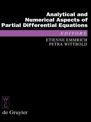 cover image of Analytical and Numerical Aspects of Partial Differential Equations